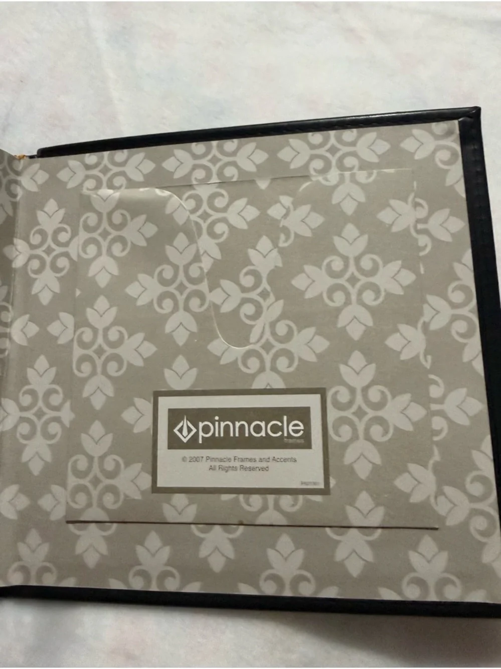 Pinnacle Faux Leather Photo Album Brown Black Book Bound Memory Album